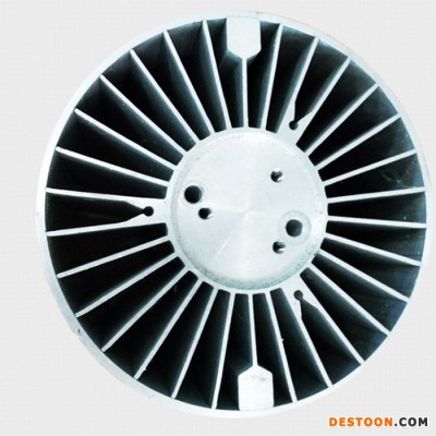 6063铝合金型材轨道灯外壳散热器马达壳深加工CNC加工车加工氧化