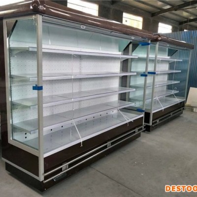 河南郑州风幕柜定做 放酸奶冷藏柜 风幕柜价格 蔬菜保鲜柜