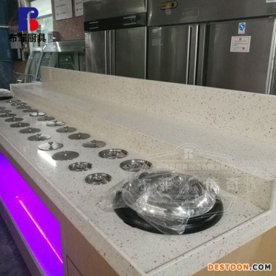 布菲传奇 BFJL-004 火锅店调料台 烧烤店调味台 保鲜制冷柜 海底捞保鲜柜