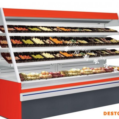 雪川水果保鲜柜、超市果蔬风幕柜、百果园水果柜