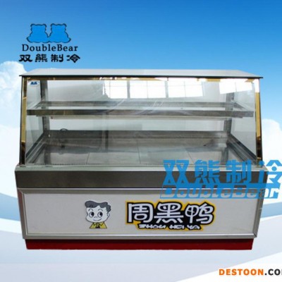 1.5米风冷直角绝味鸭脖子熟食展示冷藏保鲜柜双双熊促销
