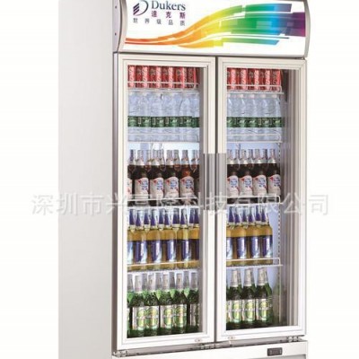 达克斯双门直风冷展示柜 商用保鲜冷藏保鲜柜 便利店饮料冷藏柜