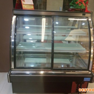 瑞克斯达QG-1200 后开门圆弧蛋糕柜寿司面包展示柜慕斯保鲜柜商用冷藏冰柜风冷无霜展示柜