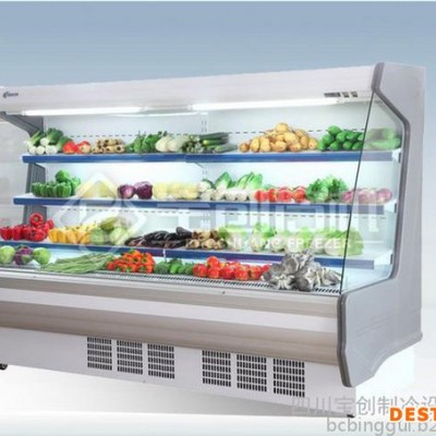 超市商超牛奶饮料陈列柜冷藏保鲜柜水果蔬菜风幕柜冰柜冷柜