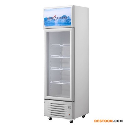 穗凌【广州】319L便利店冰柜商用展示冰柜保鲜柜 果蔬食品机