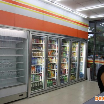 佳耐华北京便利店风幕柜 酸奶保鲜柜 牛奶冷藏柜图1