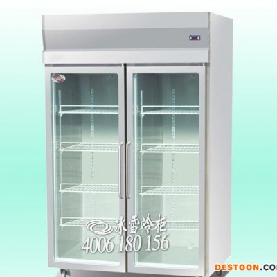 深圳冰雪厨房柜 立式玻璃门冷柜 肉类保鲜柜 展示柜 商用冰柜