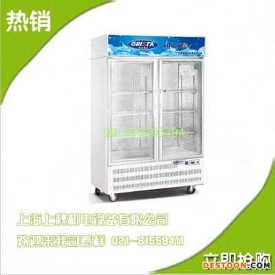 星星大二门立式玻璃门展示柜SG1.0E2-B冷藏冰箱饮料保鲜柜陈列柜