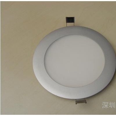 圆形12W集成吊顶超薄LED面板灯正方形8W平板灯四方形灯