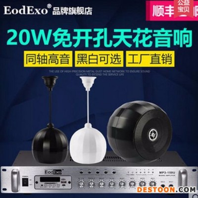 EodExo KD907背景音乐吊球音响天花喇叭吸顶吊式音箱