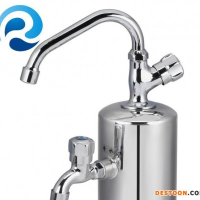 诚荣净水器 双龙头净水器 不锈钢超滤净水机 厨房净水器台上式图1