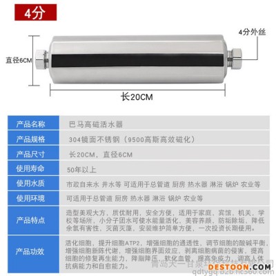 家用净水器  RO机磁化水器家用高能活化净水机活水器小分子软水除垢