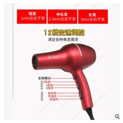 专业发廊复古油头超大功率冷热变频专用电吹风吹风筒不伤发吹风机图3