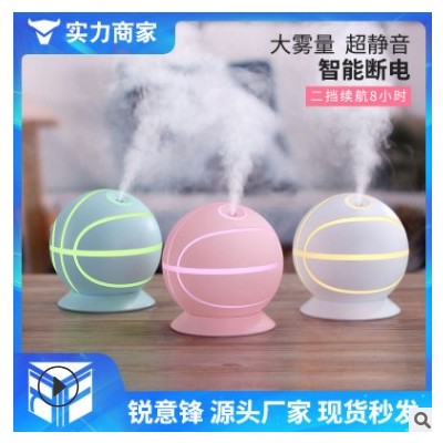 工厂直营篮球加湿器创意容量大家用防干燥空气雾化器USB迷你加湿图2
