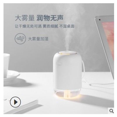 香薰加湿器USB迷你便携桌面大雾量车载雾化器补水美容仪彩夜灯H03图2