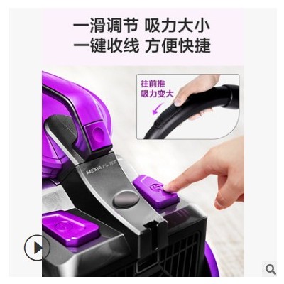 美的吸尘器家用大吸力小型强力手持式车载大功率超静音除螨小米粒图3