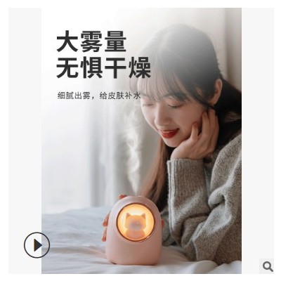 慕向原厂USB家用车载喷雾加湿器猫咪宠物太空舱加湿器便携加湿器图3