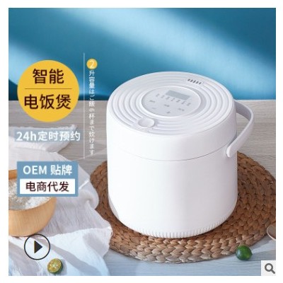 迷你电饭煲家用智能预约多功能厨房2L蒸煮电饭锅小型饭煲厂家直销图3