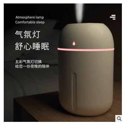 水滴大容量加湿器中性USB机械式电子家用usb感应柱状复古雾化器图3
