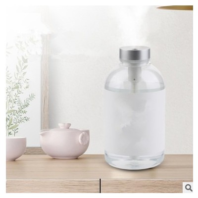 厂家瓶子550ML小型加湿器家用USB迷你办公室空气香薰净化喷雾静音图2
