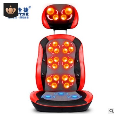 厂家出口按摩垫颈椎泰式开背机全身背部腰部颈部功能多按摩靠垫椅图3
