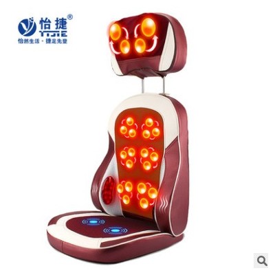 怡捷按摩靠垫颈椎按摩器多功能全身家用枕椅垫颈部背肩腰部按摩垫图2