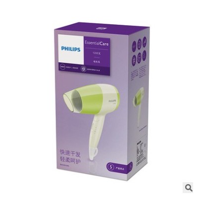 正品飞利浦便携迷你电吹风机BHC015宿舍冷热风可折叠家用吹风筒图2