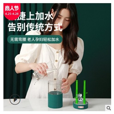 2021新款双喷萌宠usb迷你钟表加湿器家用卧室静音小型大容量跨境图2