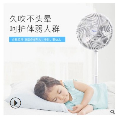 FUSHIAI充电宝直流落地扇上下左右摇头智能空气循环扇变频立扇