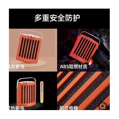FUSHIAI新款办公室桌面迷你小型PTC暖风机速热台式取暖静音电暖器图2