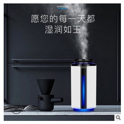 圆形加湿器家用大容量USB七彩夜灯静音办公室卧室孕妇婴儿香薰器图2