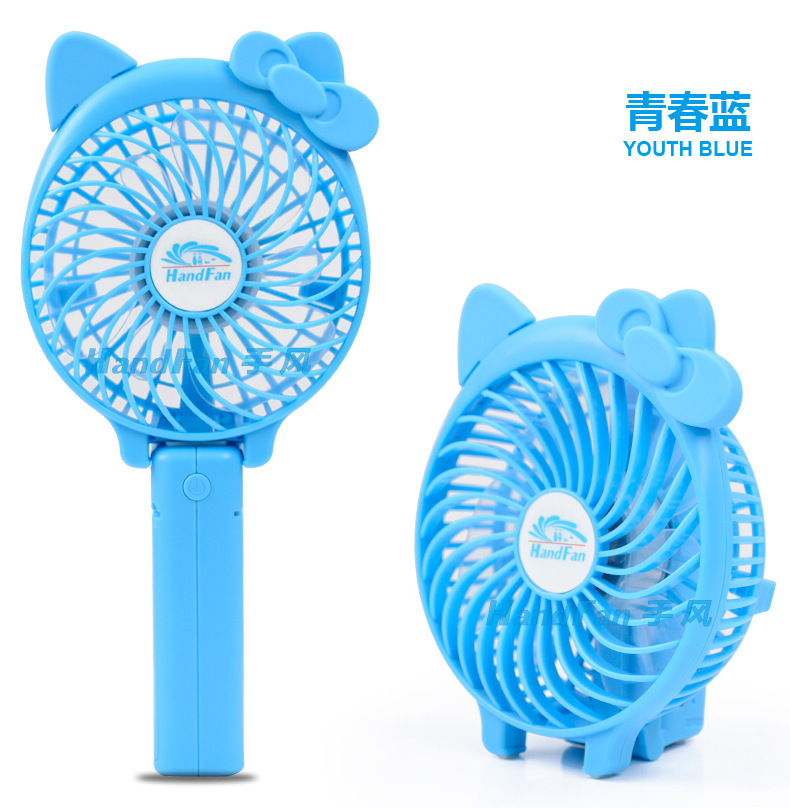创意款可折叠手持迷你USB小风扇 移动充电三挡调速充电风扇招代理