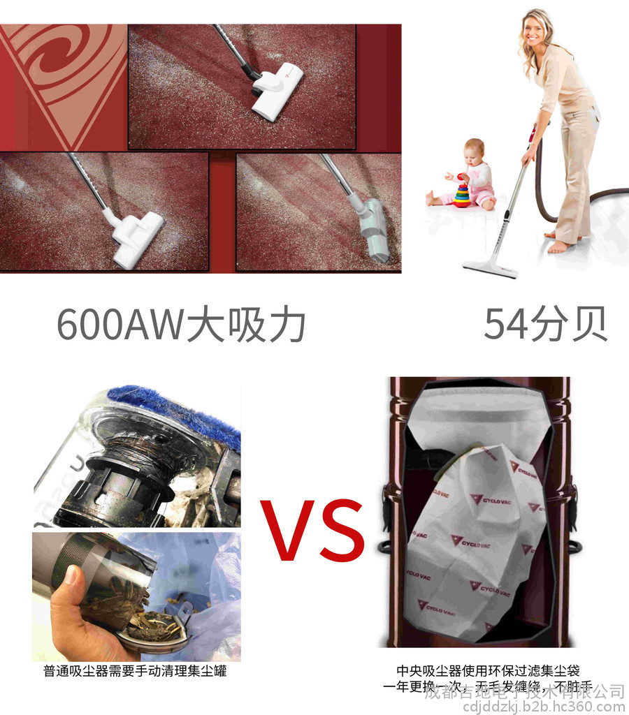 中央吸尘器吸力