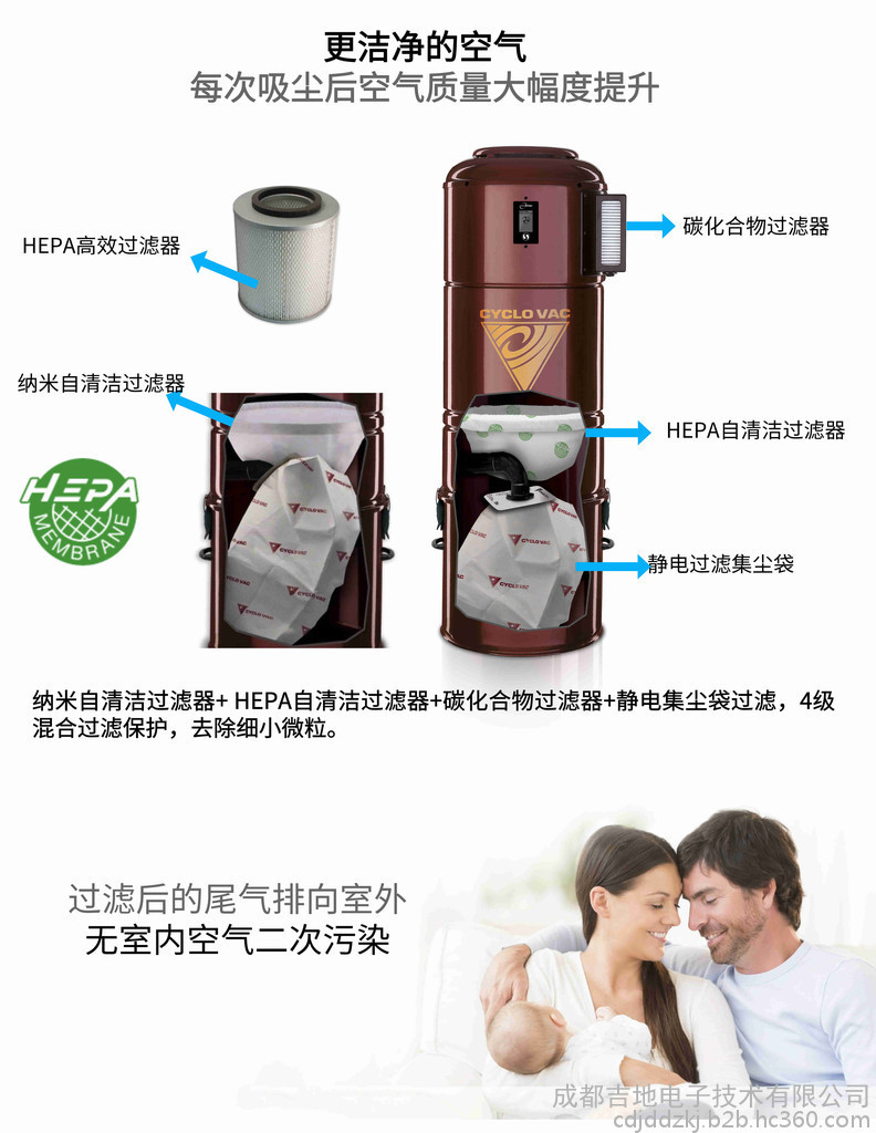 车间洁净室中央吸尘器