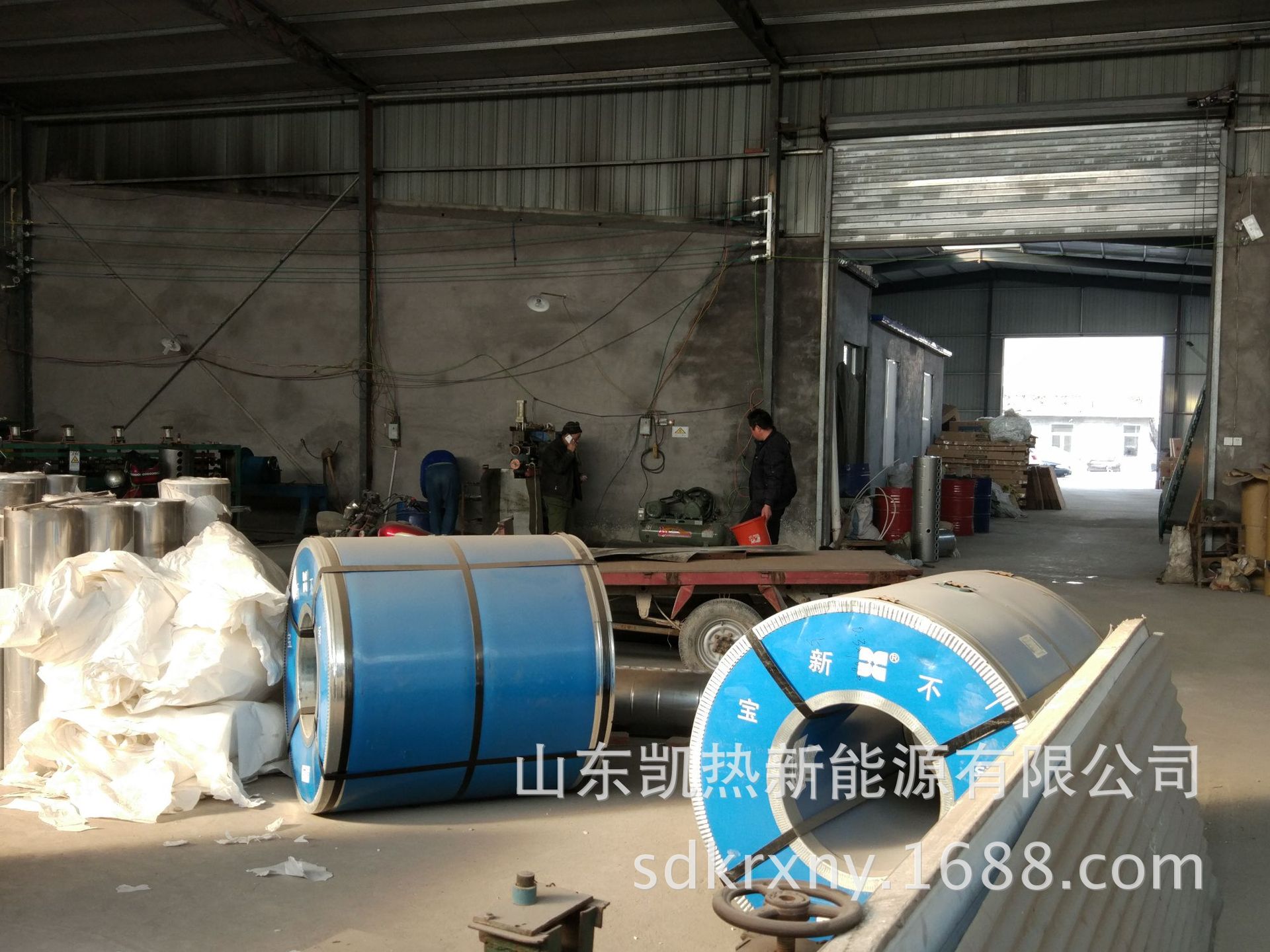 太阳能热水器水箱：太阳能水桶车间内胆
