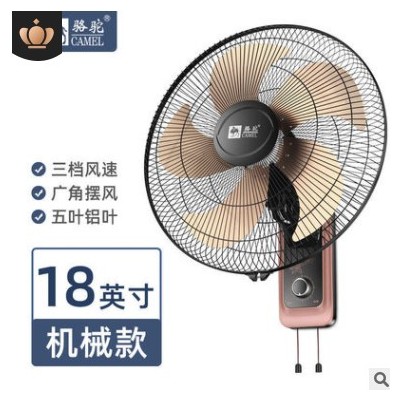 骆驼电风扇挂壁扇台壁扇墙壁扇16寸摇头轻音大风量拉线壁扇节能图3