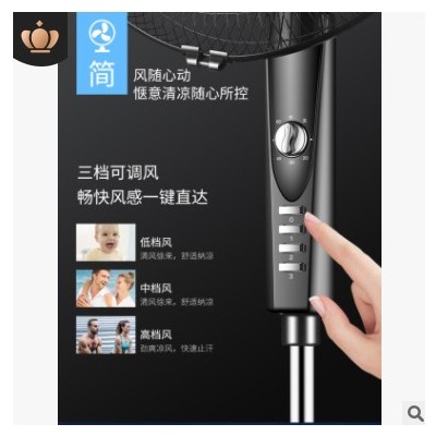 正品骆驼电风扇家用落地扇轻音风扇宿舍工业学生寝室摇头机械遥控图1