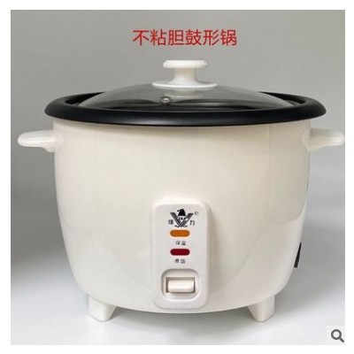 1.5-6L玻璃盖不锈钢盖铝胆不粘胆鼓型电饭锅学生宿舍家用电饭煲图3