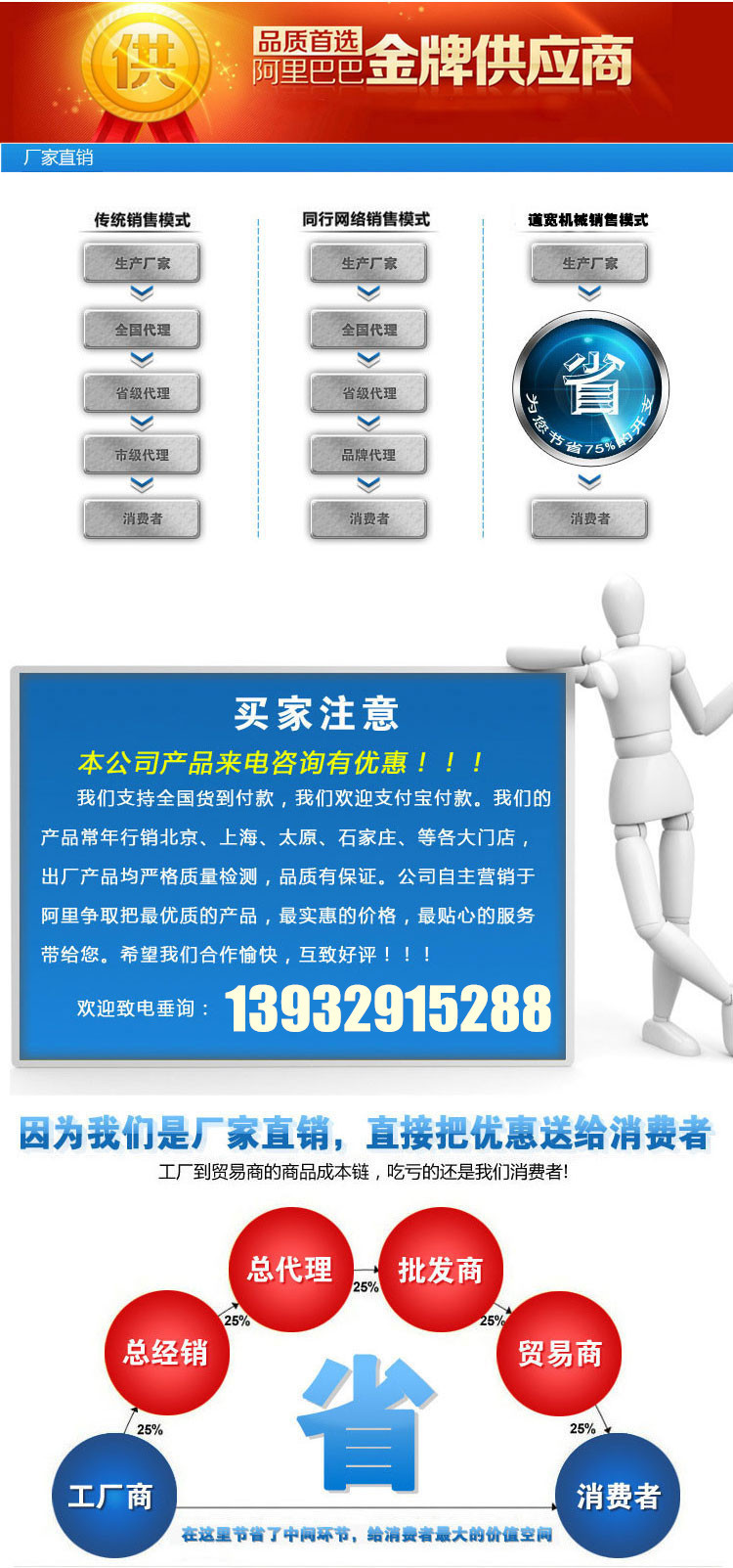 **供应商-让利消费者