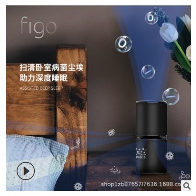 FIGO负离子臭氧杀菌便携式净化器空气净化车载家用4s店礼品