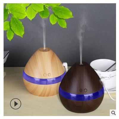 厂家直销创意USB木纹加湿器 香薰机木纹 车载 双按键带小夜灯图3