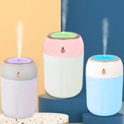 2021新款加湿器炫彩夜灯七彩氛围灯静音家用办公细雾保湿滋润外贸图3