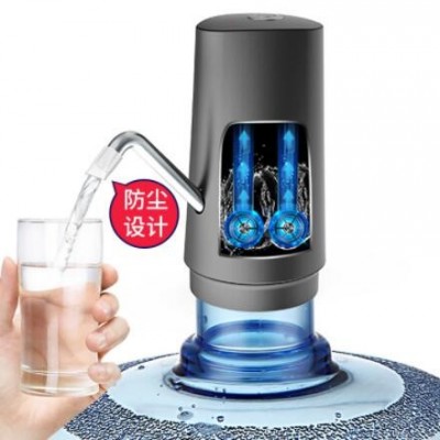 家用桶装水抽水器 充电自动上水抽水机 防尘双泵电动饮水机批发