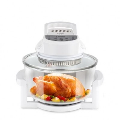 跨境空气炸锅智能家用12升可视薯条机光波炉电炸锅低油烘焙电烤箱
