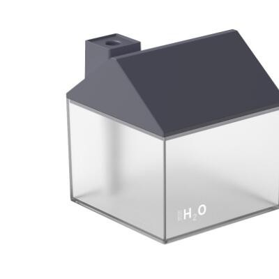 创意三合一小房子加湿器 USB带电池家用便携办公桌面静音迷你夜灯图2